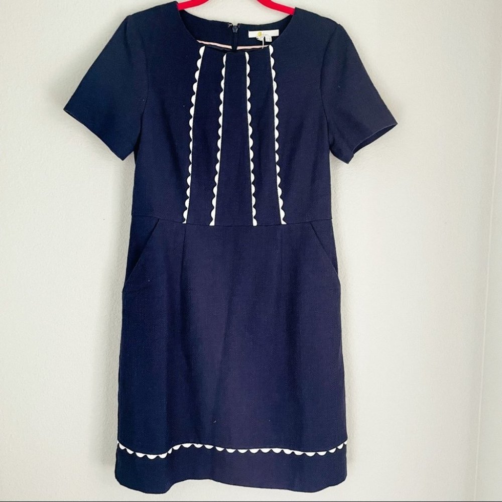 Boden Navy Fitted Dress